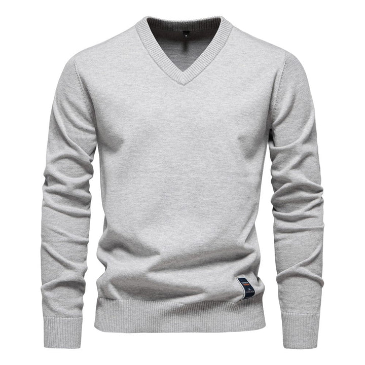 Maxim | V-Neck Cotton Pullover