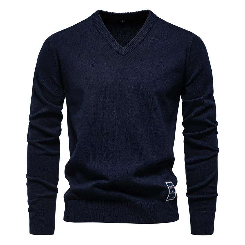 Maxim | V-Neck Cotton Pullover