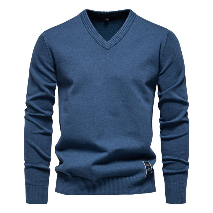 Maxim | V-Neck Cotton Pullover