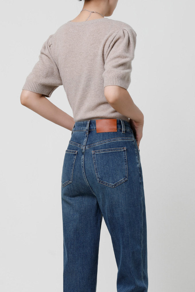 Celeste | Cropped Cigarette Denim