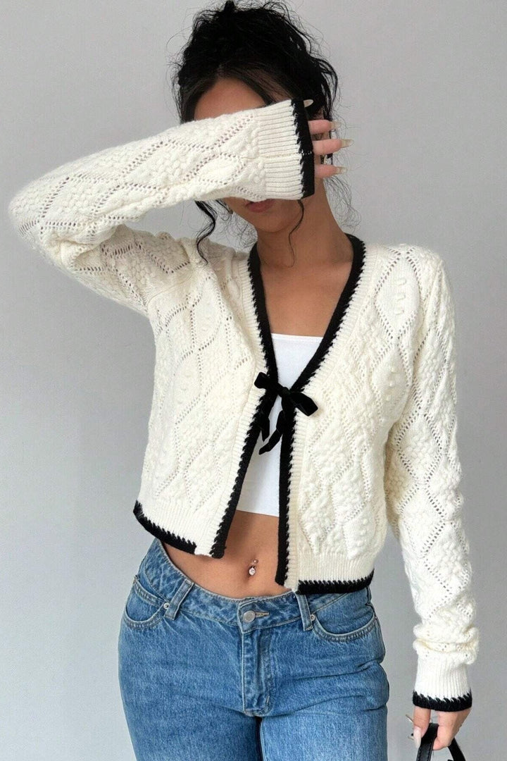 Claudia | French Bow Cardigan