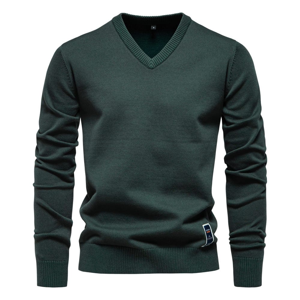 Maxim | V-Neck Cotton Pullover