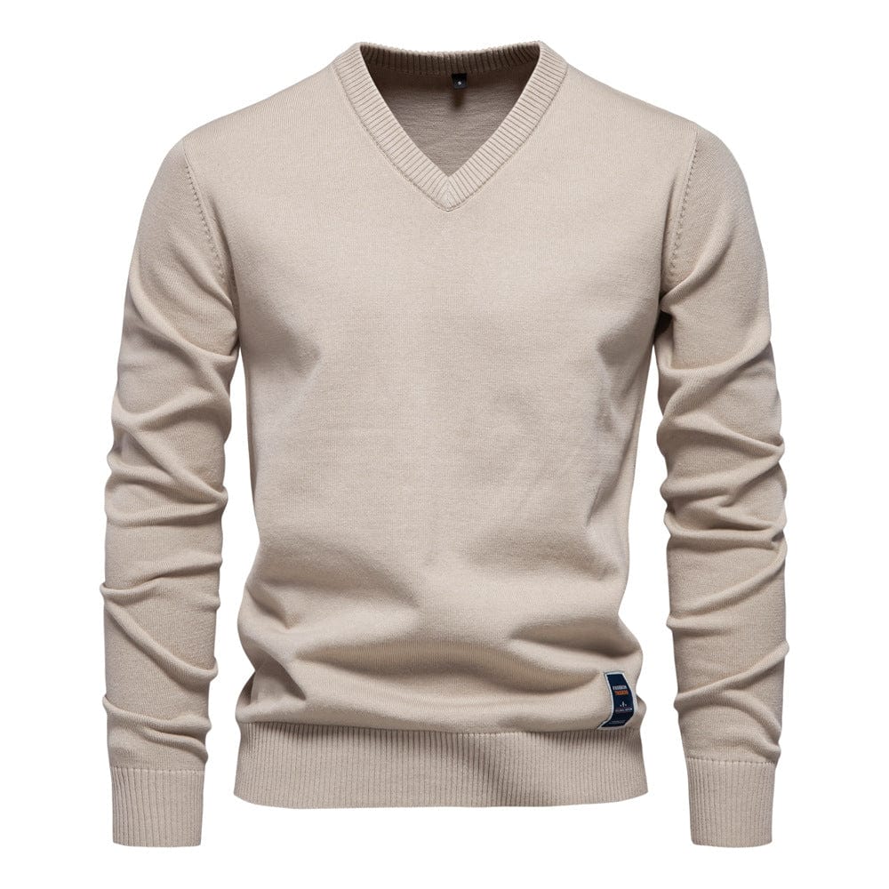 Maxim | V-Neck Cotton Pullover