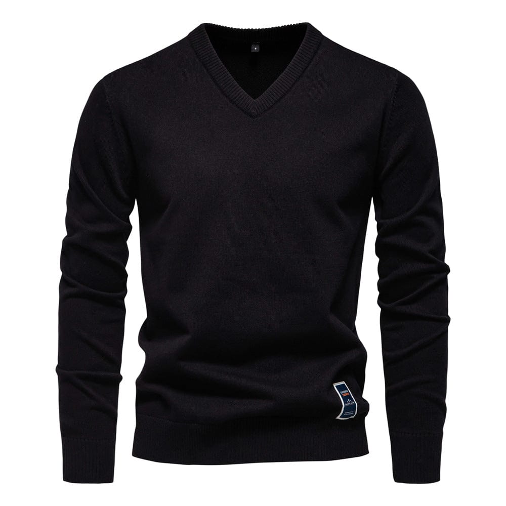 Maxim | V-Neck Cotton Pullover