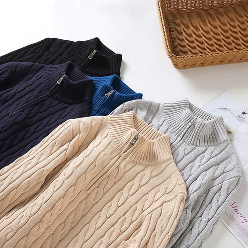 Brooks | Premium Cotton Half-Zip Sweater