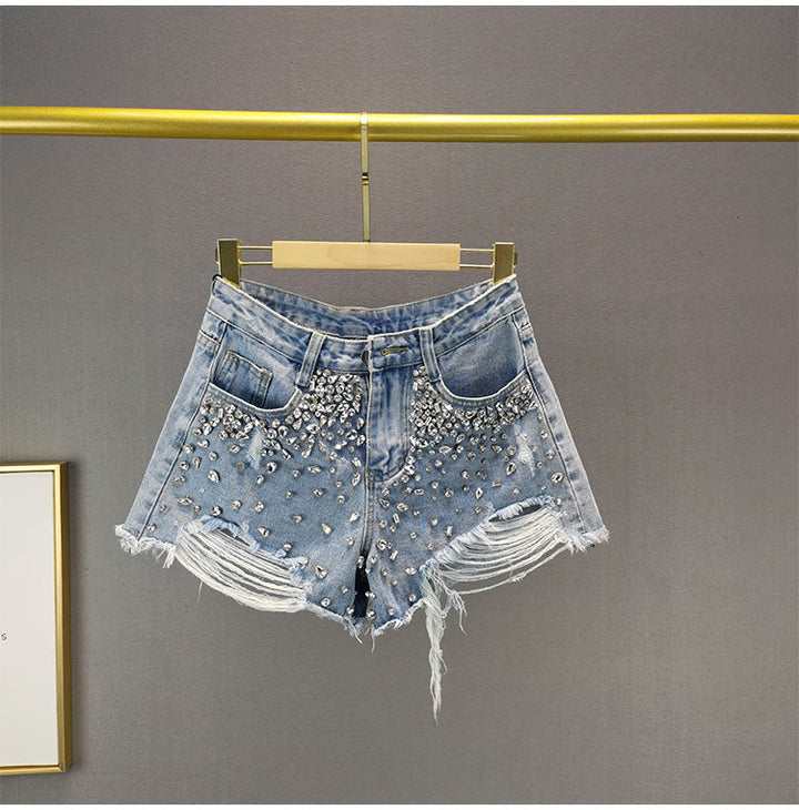 Harper | Wide-Leg Denim Shorts