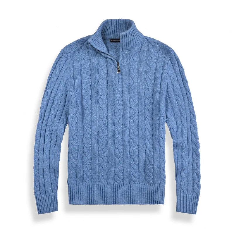 Brooks | Premium Cotton Half-Zip Sweater