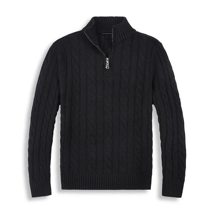 Brooks | Premium Cotton Half-Zip Sweater