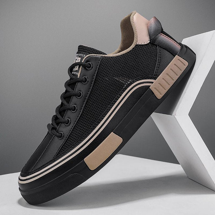 Milan | Leather Mesh Trainers