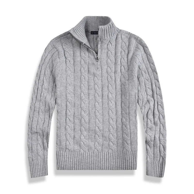 Brooks | Premium Cotton Half-Zip Sweater