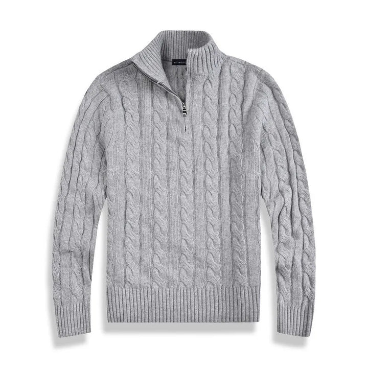 Brooks | Premium Cotton Half-Zip Sweater