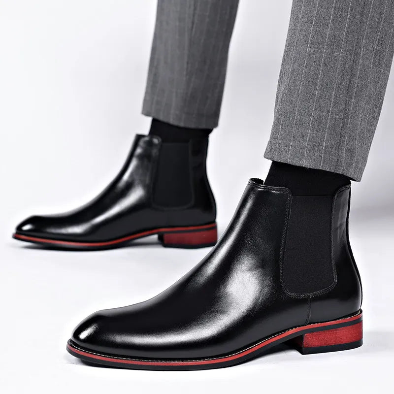 G. Lorenzo | Genuine Leather Chelsea Boots
