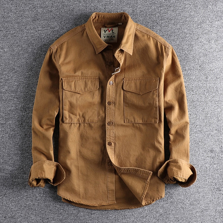 Leo | Tailored Cotton Cargo Shirt