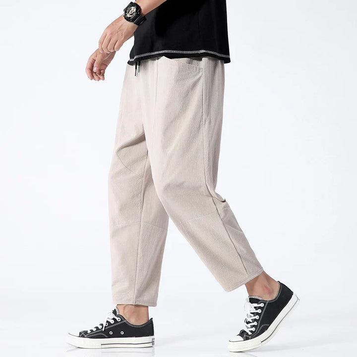 Taro | Relaxed Cotton-Linen Pants