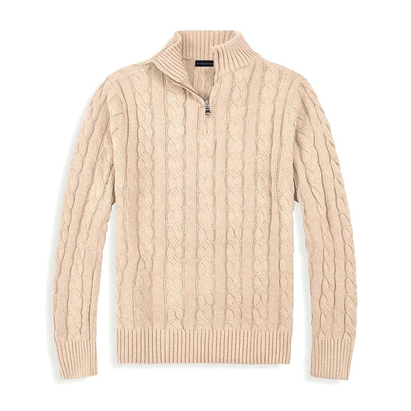 Brooks | Premium Cotton Half-Zip Sweater