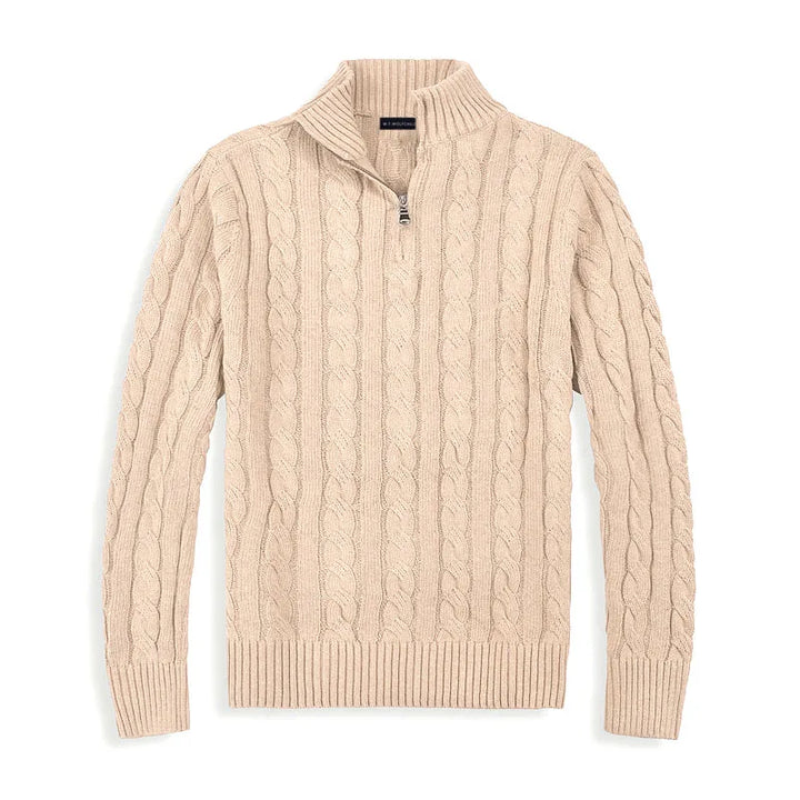 Brooks | Premium Cotton Half-Zip Sweater