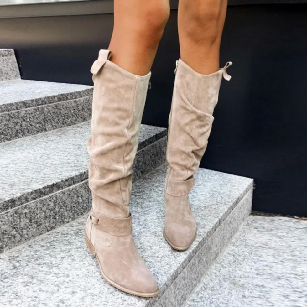 Tia | Knee-High PU Leather Boots