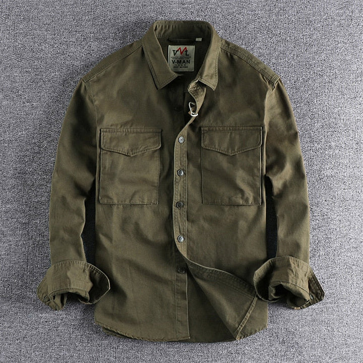 Leo | Tailored Cotton Cargo Shirt