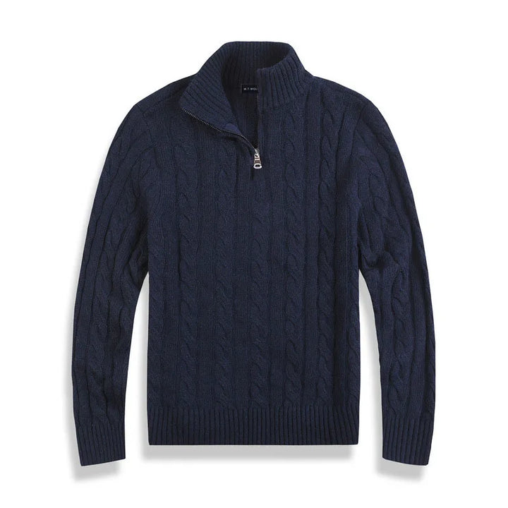 Brooks | Premium Cotton Half-Zip Sweater