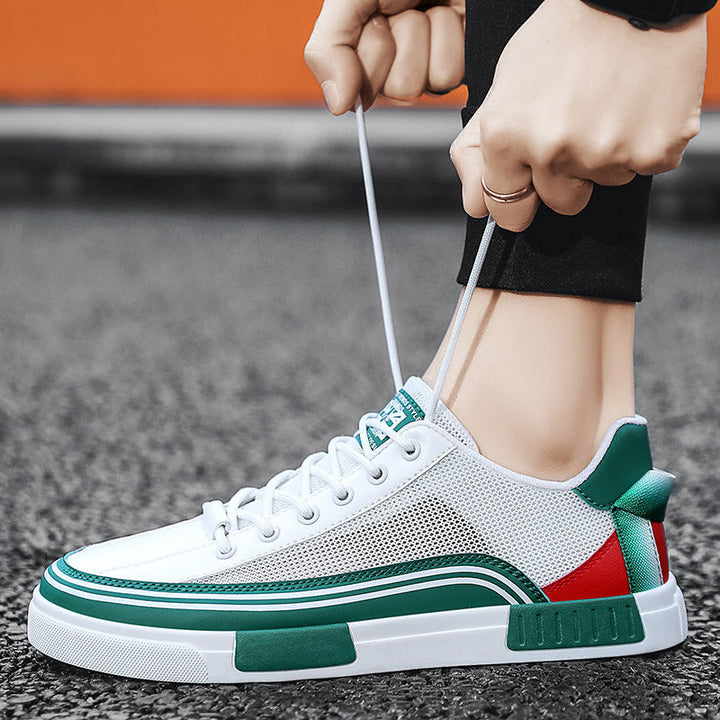 Milan | Leather Mesh Trainers