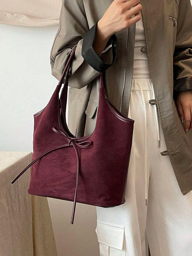 Venice | Suede Bow Bag