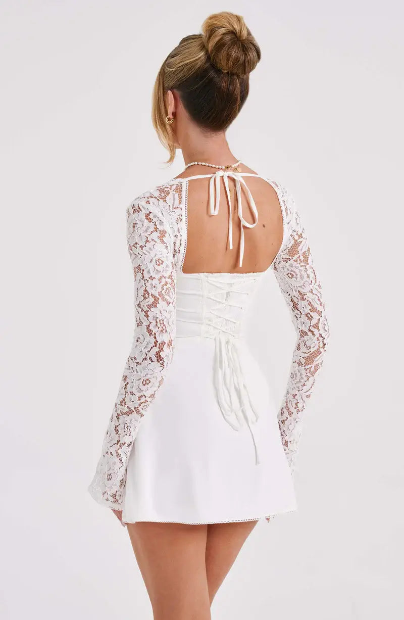 Lara | Lace Detail Mini Dress