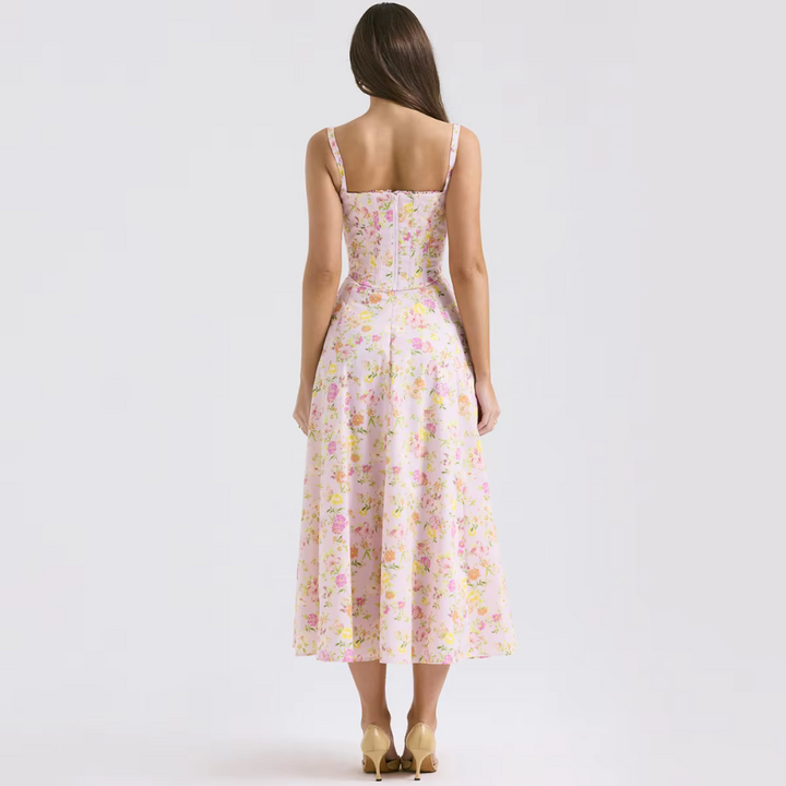 Eve | Floral Corset Midi