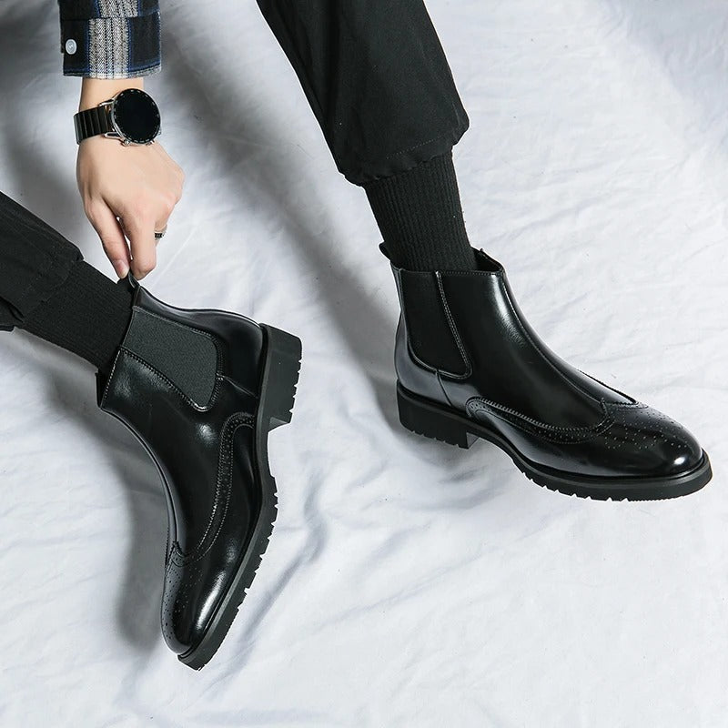 Grosso | Leather Chelsea Boots
