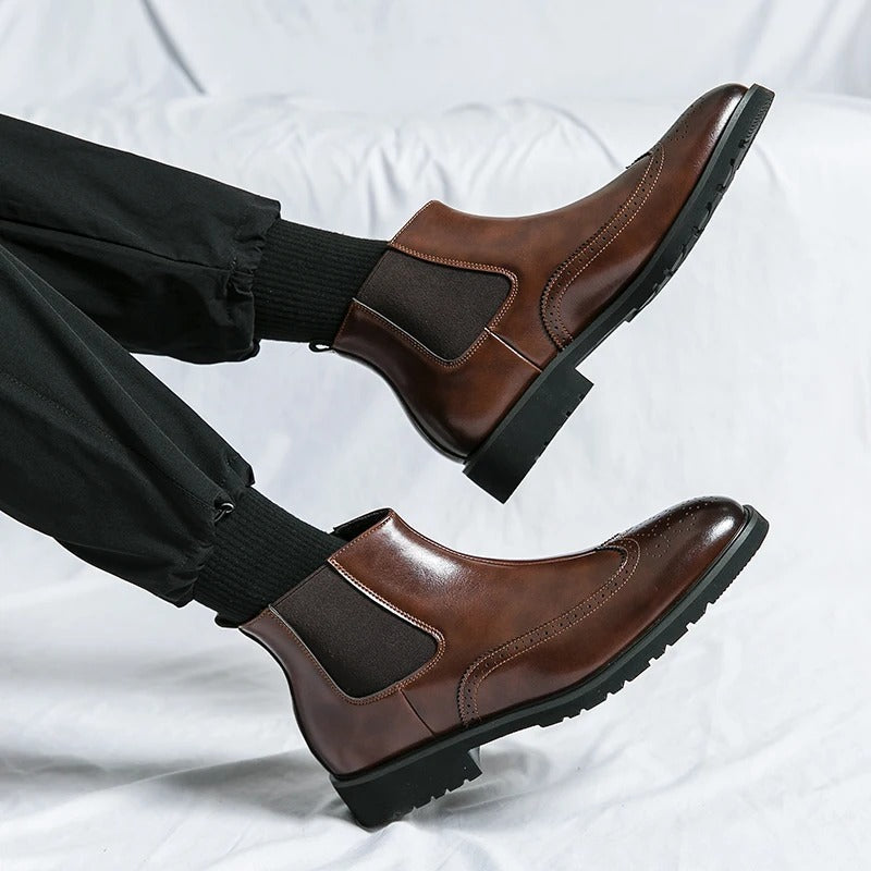 Grosso | Leather Chelsea Boots
