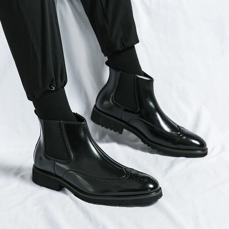 Grosso | Leather Chelsea Boots