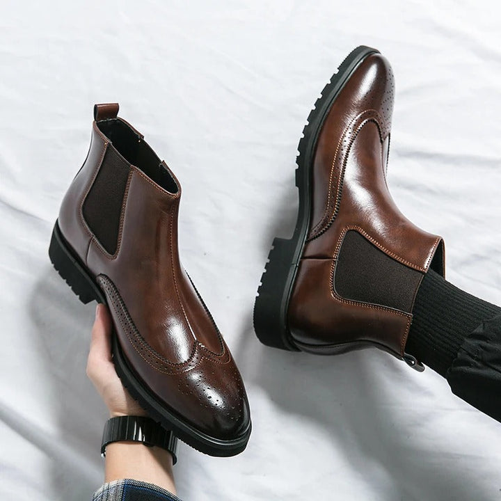 Grosso | Leather Chelsea Boots