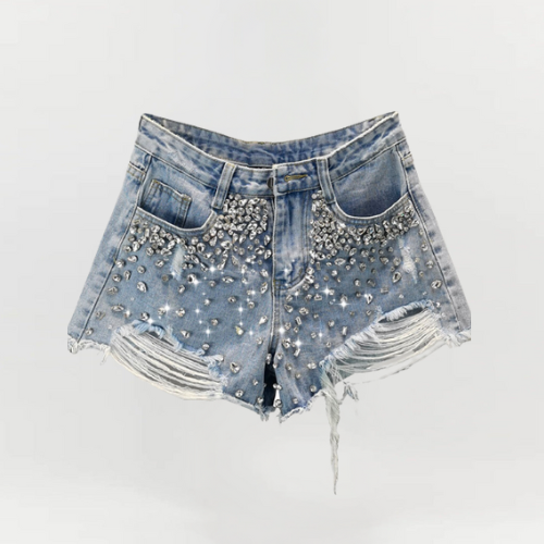 Harper | Wide-Leg Denim Shorts