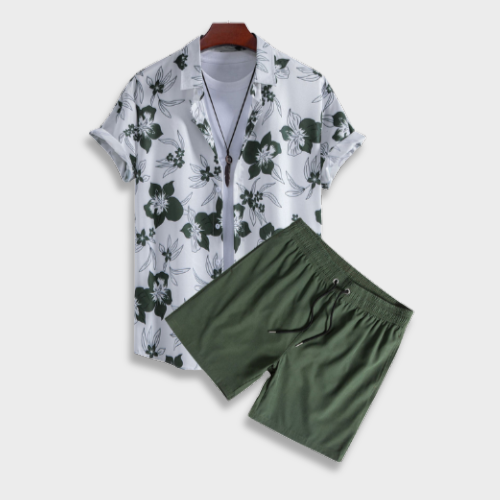 Val | Floral Shirt & Swim Shorts