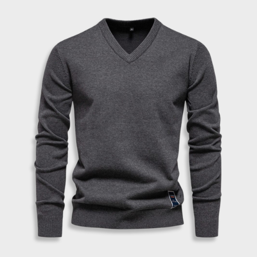 Maxim | V-Neck Cotton Pullover
