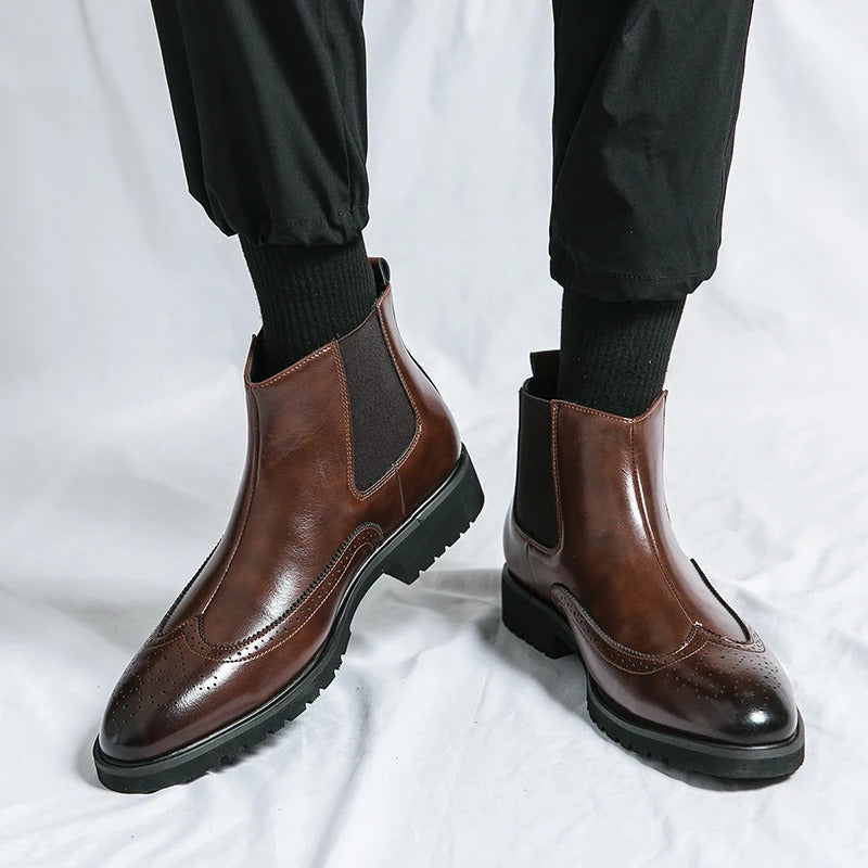 Grosso | Leather Chelsea Boots