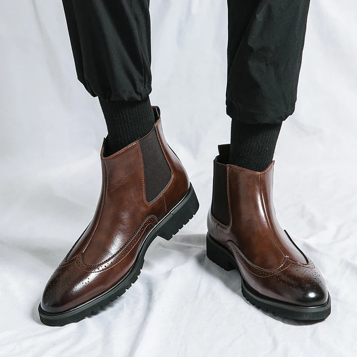 Grosso | Leather Chelsea Boots
