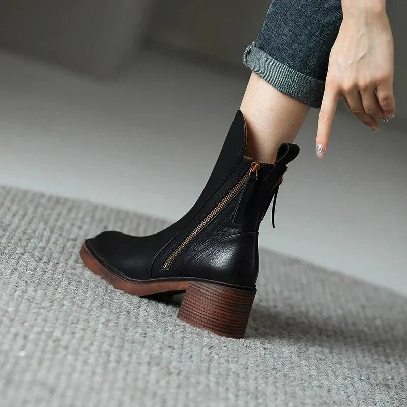 Rochelle | Leather Ankle Boots