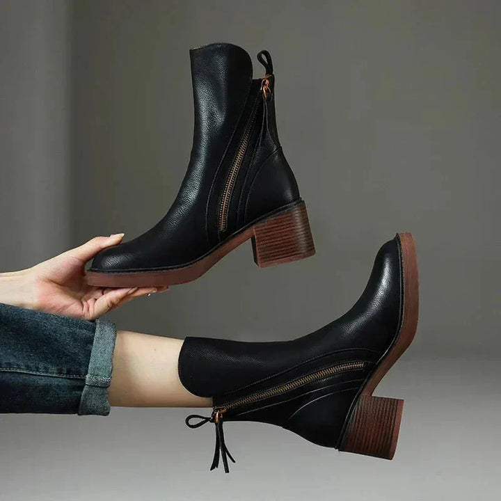 Rochelle | Leather Ankle Boots