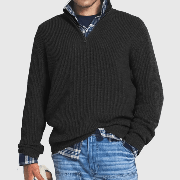 Bauer | Knitted Quarter-Zip Sweater