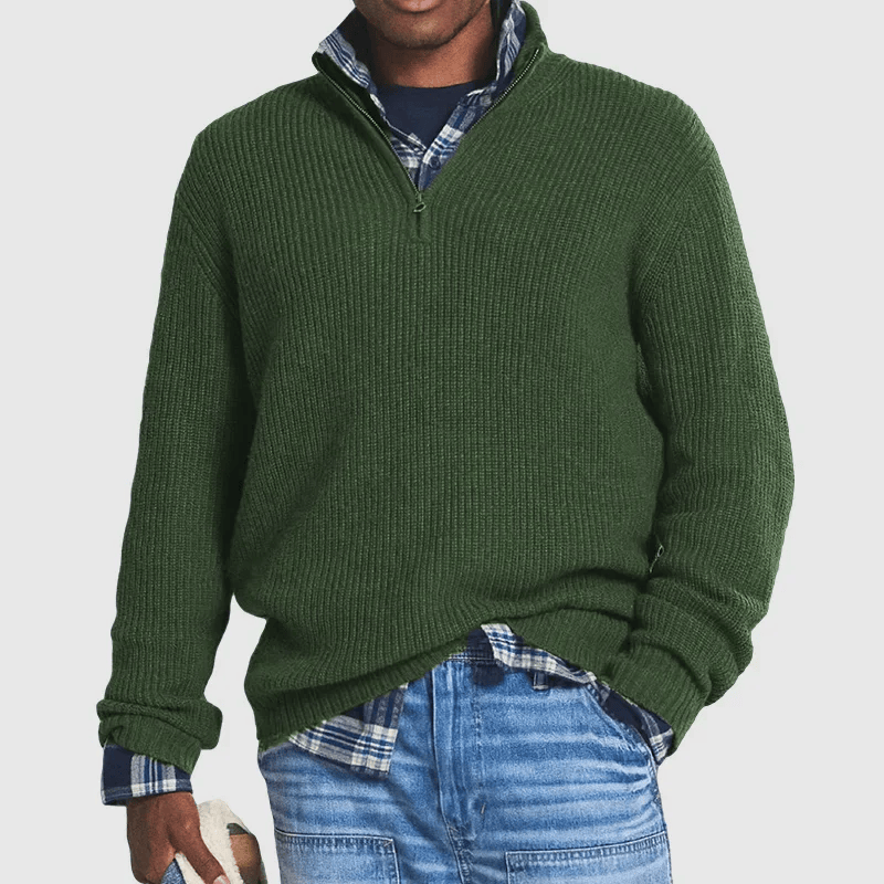 Bauer | Knitted Quarter-Zip Sweater