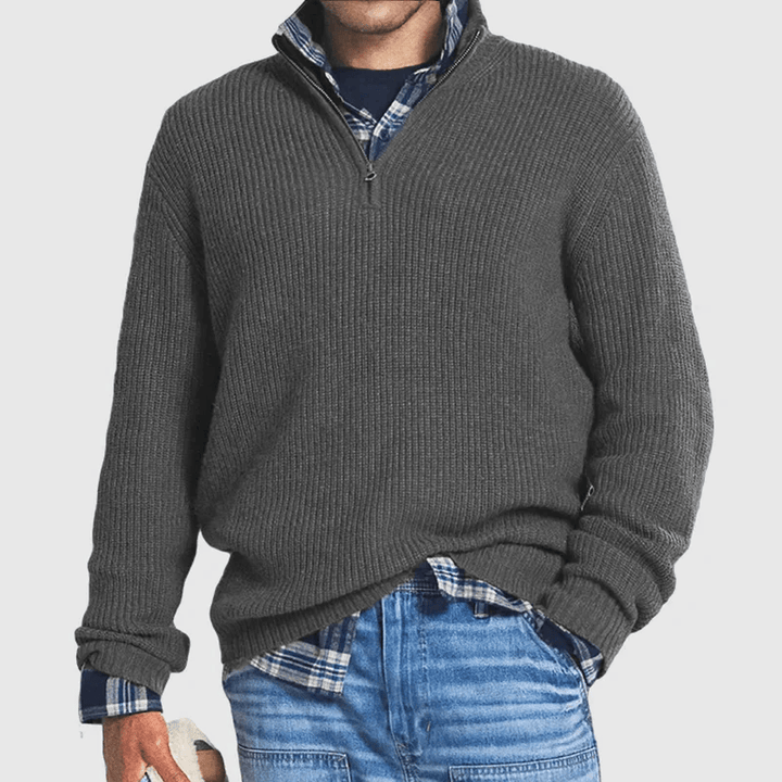 Bauer | Knitted Quarter-Zip Sweater