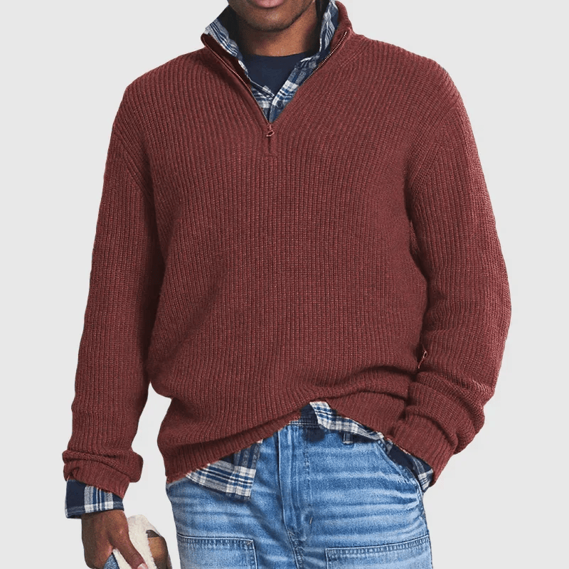 Bauer | Knitted Quarter-Zip Sweater