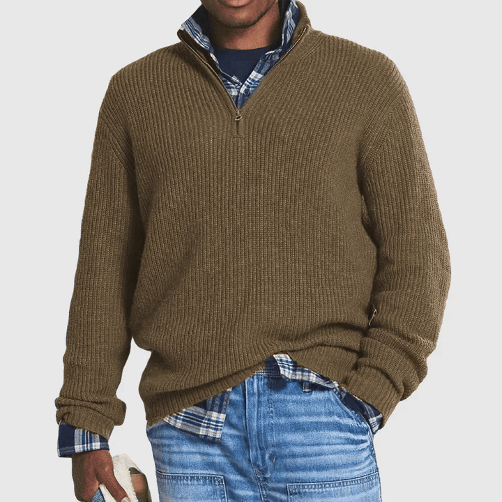 Bauer | Knitted Quarter-Zip Sweater