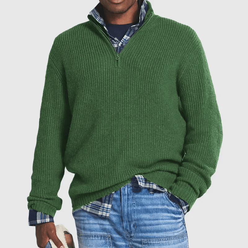 Bauer | Knitted Quarter-Zip Sweater