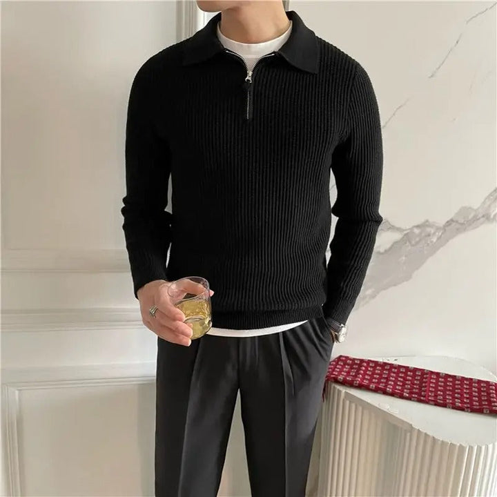 Wes | Classic Half-Zip Knit