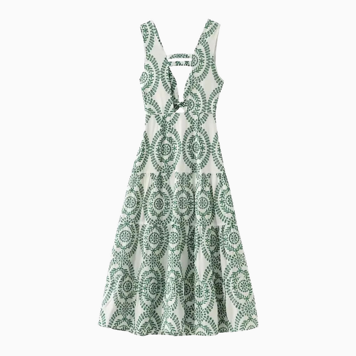 Jae | Embroidered V-Neck Dress