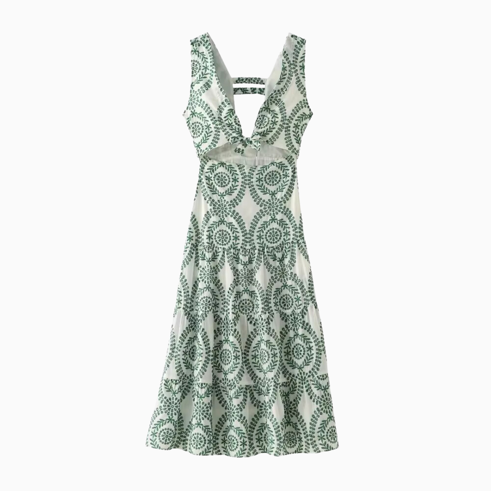 Jae | Embroidered V-Neck Dress