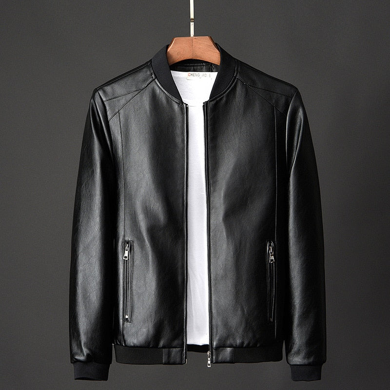 Valeron | Leather Baseball Jacket