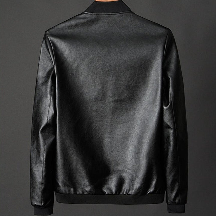 Valeron | Leather Baseball Jacket