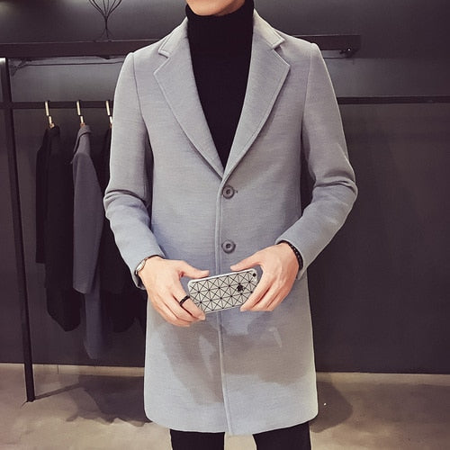 Luchi | Long 3-Button Coat